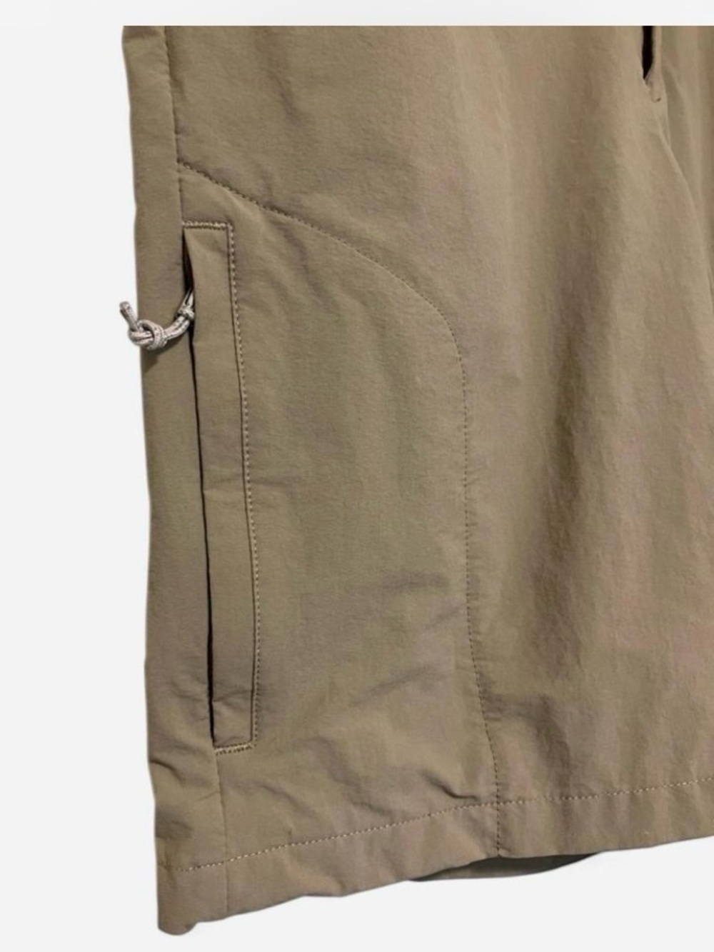 Patagonia Men's Tan Hybrid Shorts with Zip Pocket Adjustable Waist Size 33 - Picture 5 of 8